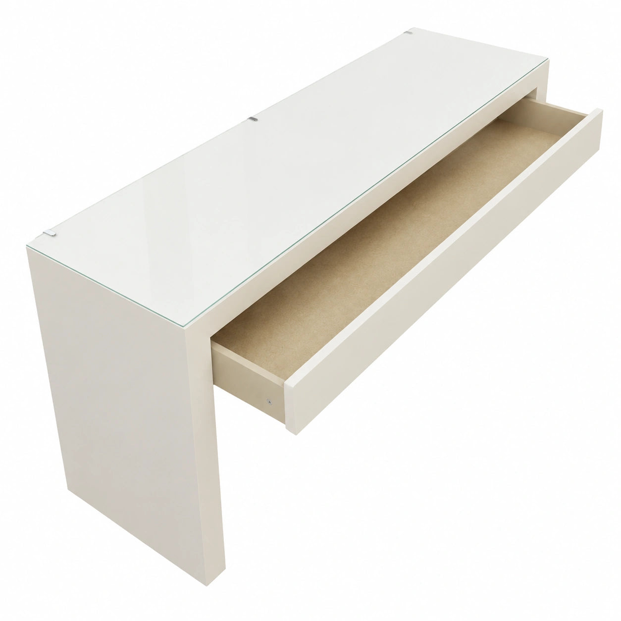 IKEA Malm Schminktisch mit Glasplatte, Weiß, 120x41x78cm